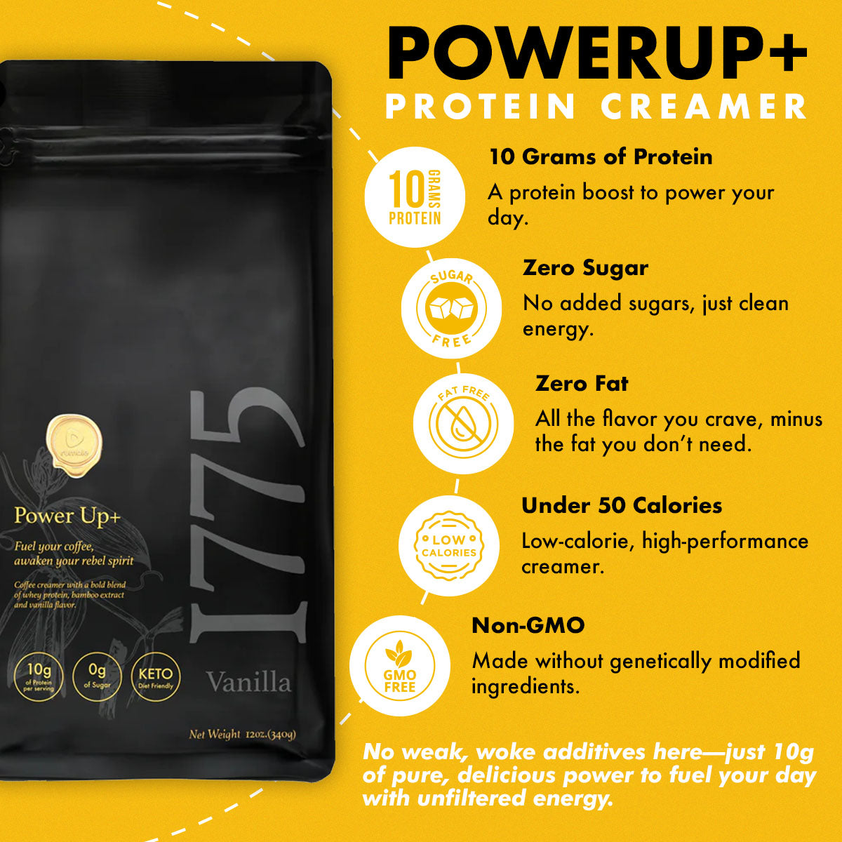1775 Powerup+ Protein Coffee Creamer